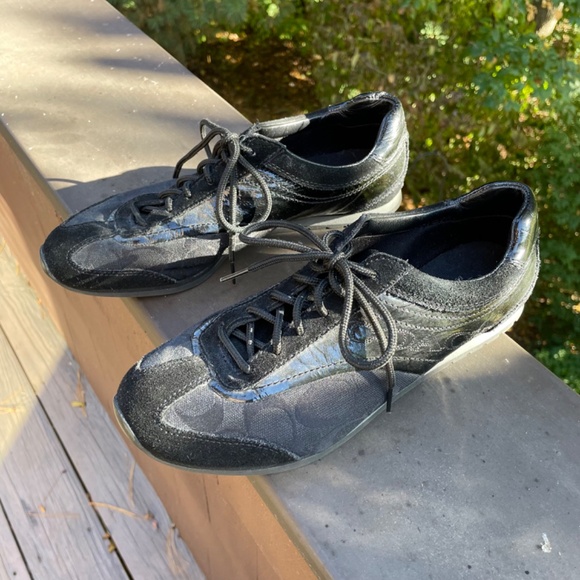 Black Coach Sneakers - Kodie Size 8 - Picture 2 of 5